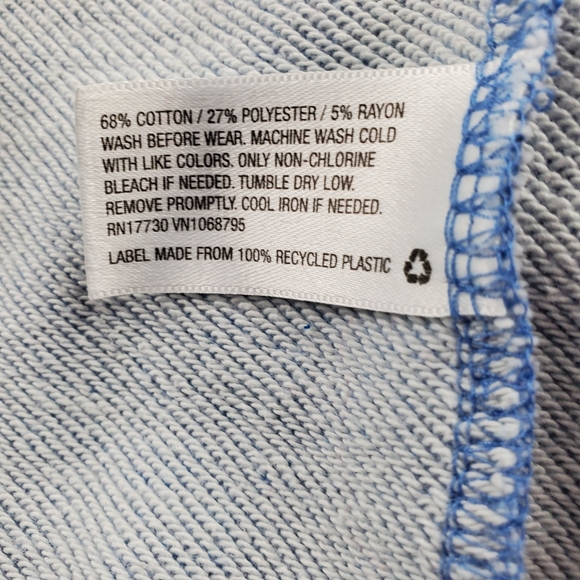 Cherokee zip hooded sweatshirt L (12/14) - Picture 4 of 8